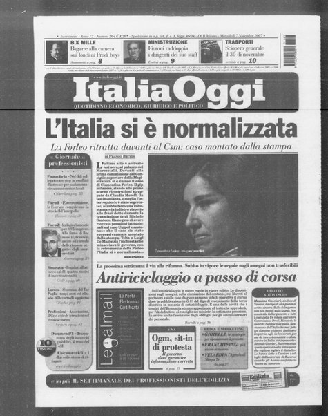 Italia oggi : quotidiano di economia finanza e politica